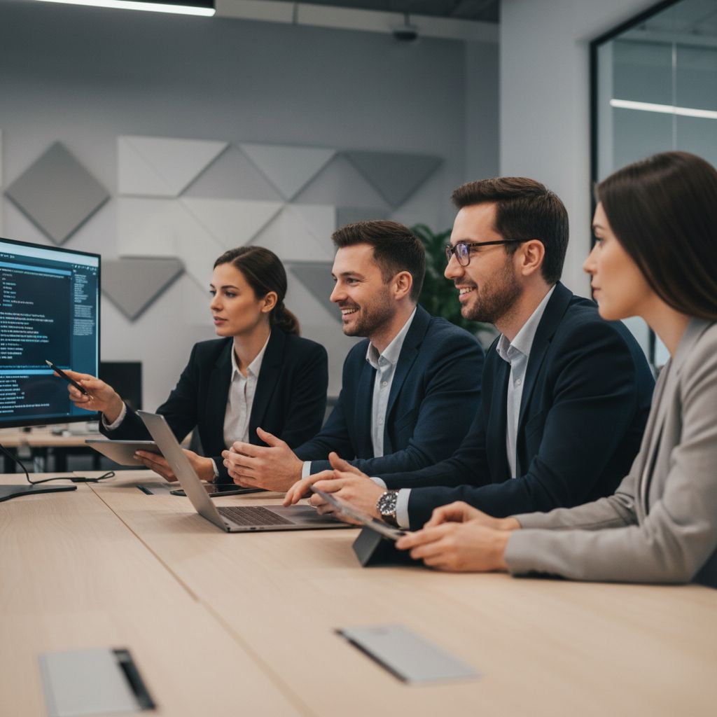 CaCodeCourses office and team